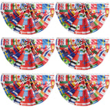 Vibrant Country Flags Home Accent – Reusable Pleated Fan Bundle for Dorm Rooms & Creative Spaces