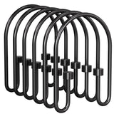 AmazerBath Double Hook Shower Rings – Intentional Bathroom Styling in Neutral Finishes, Rust Proof Minimalist 24 Pack