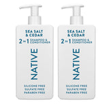 Native 2-in-1 Shampoo and Conditioner Set – Holiday Gift for Her, Ready-to-Wrap Vanity Upgrade