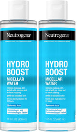 Neutrogena Hydro Boost Micellar Water with Hyaluronic Acid – Evening Wind-Down Facial Cleanser for Sensitive Skin, Soothing Hyaluronic Hydration