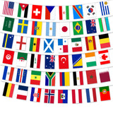 World Cup 2026 Hanging Flags 1 Pack – Double-Sided Polyester Bunting for Cozy Indoor Viewing Decor