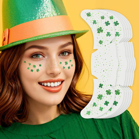 temporary tattoo peel-and-stick format with 30-second damp-press activation
