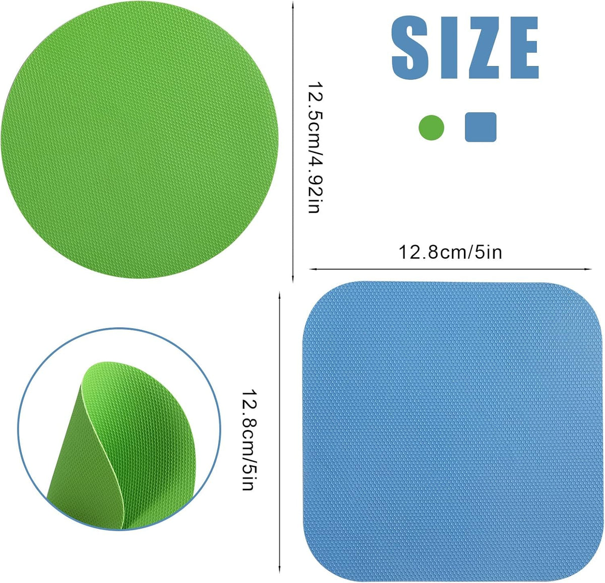 textured rubber surface maximizes friction for a non-slip grip on lids