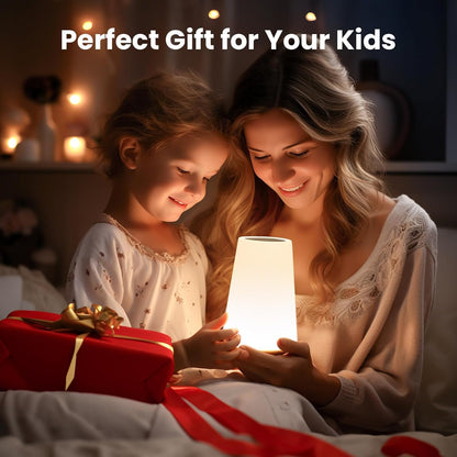 THAUSDAS Designer Bedside Lamp for Cozy Home Decor – Cordless RGB Night Light with Timer and 3 Lighting Modes to Elevate Reading Nooks and Shelves