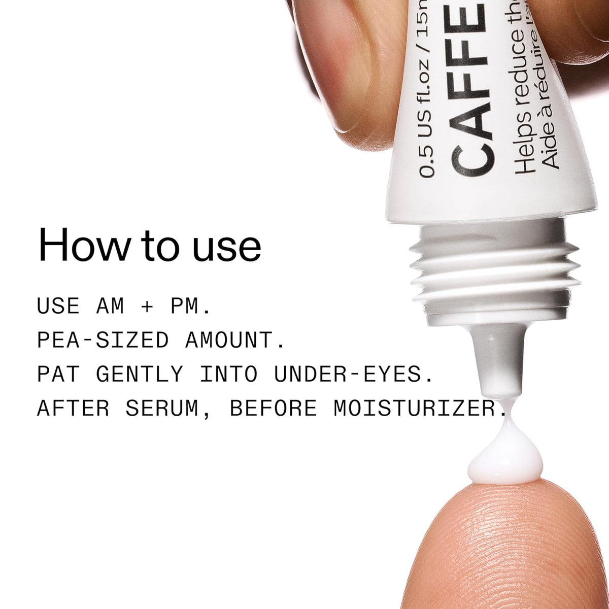The INKEY List Caffeine Eye Cream – Bedtime Self-Care Ritual for Dark Circles, Hydrating Eye Cream