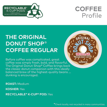 The Original Donut Shop Medium Roast K-Cups 96 Count – Balanced Everyday Coffee for a Calmer Morning