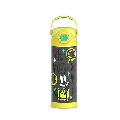 THERMOS FUNTAINER Kids Travel Bottle – Sweat-Proof Stainless Steel for Picnics, Theme Parks, and Family Outings