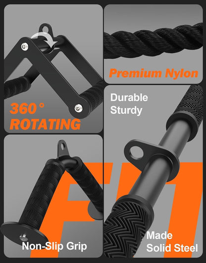 thick rubber grips with wave-textured non-slip surface