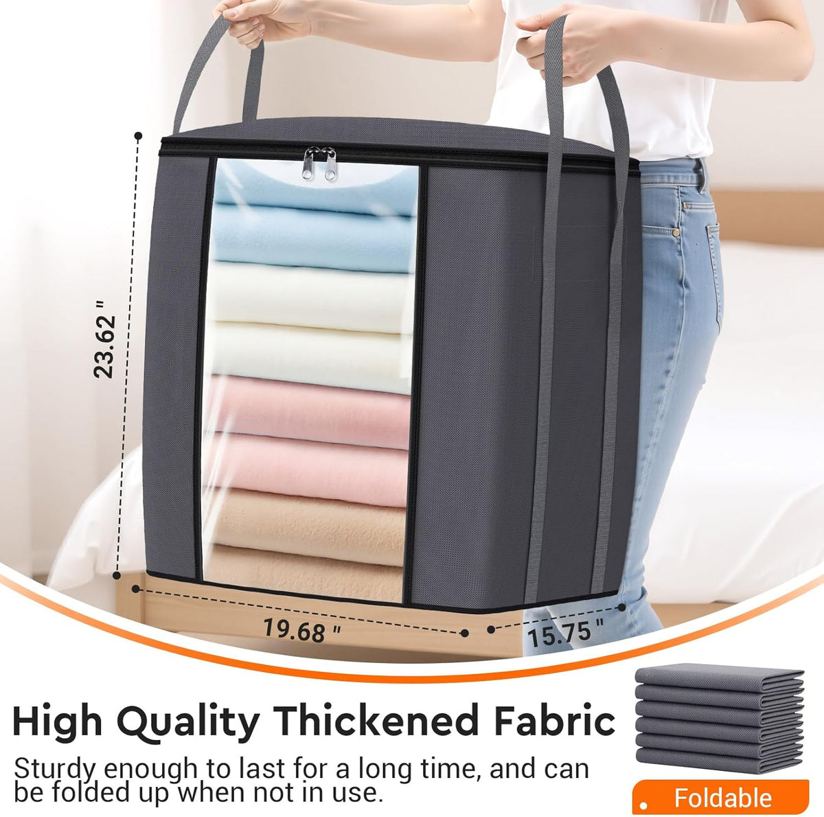 thickened 140gsm odorless fabric that is tear-resistant and breathable