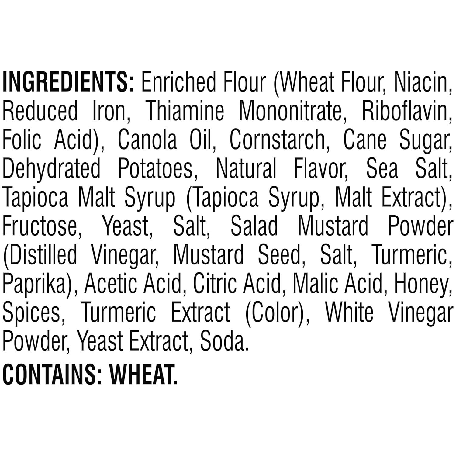 three flavor options: honey-mustard, sea-salt, and spicy ranch across the product line