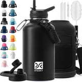 Hydration Hero 40oz Vacuum Insulated Bottle – Day Hike, Trail Run & Summit Push Hydration with Straw and Handle