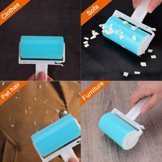three-pack configuration: 1 full-size roller plus 2 portable mini rollers