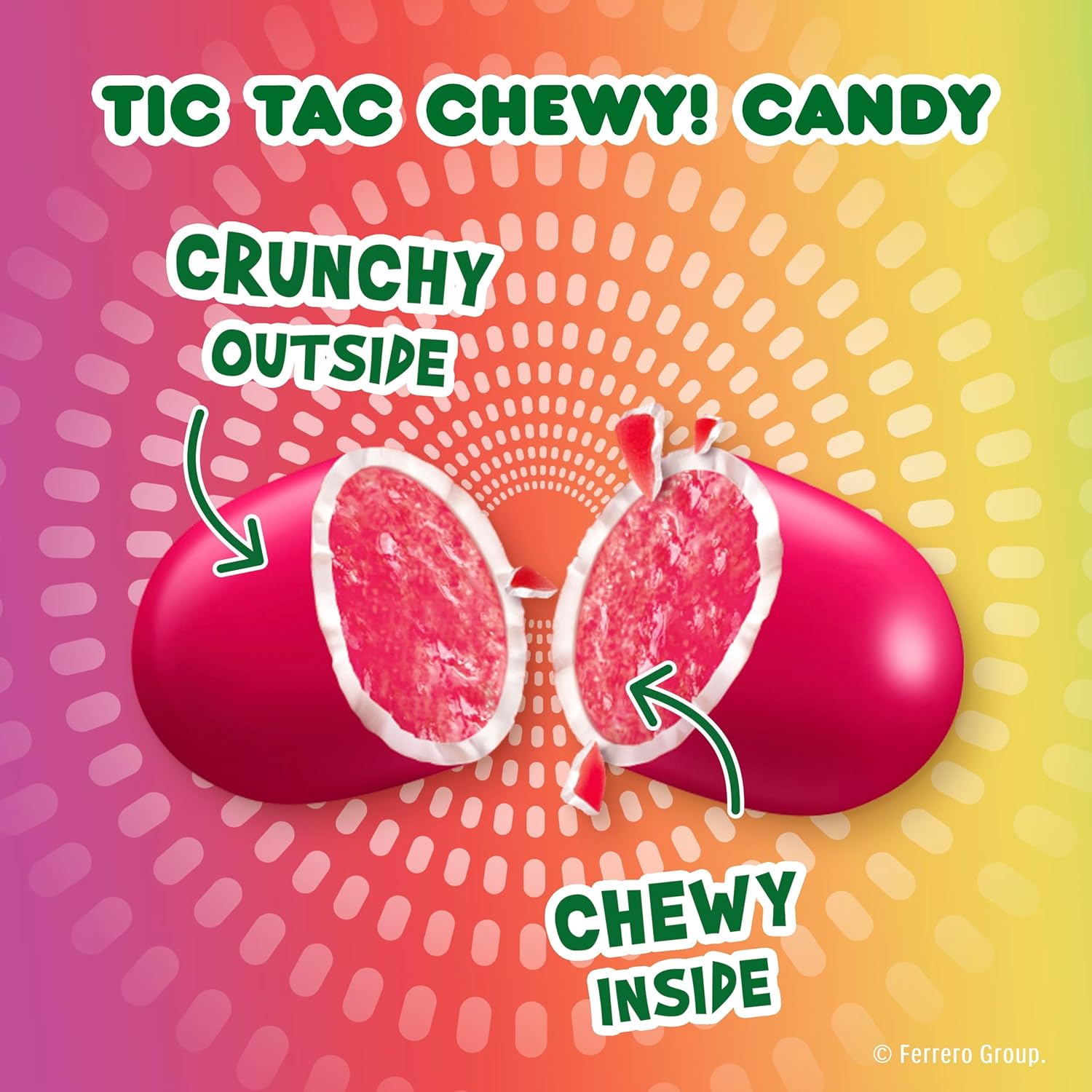 Tic Tac Chewy! Fruit Adventure Candy – Parent-Approved Lunchbox Treat with Natural Colors, 7 oz