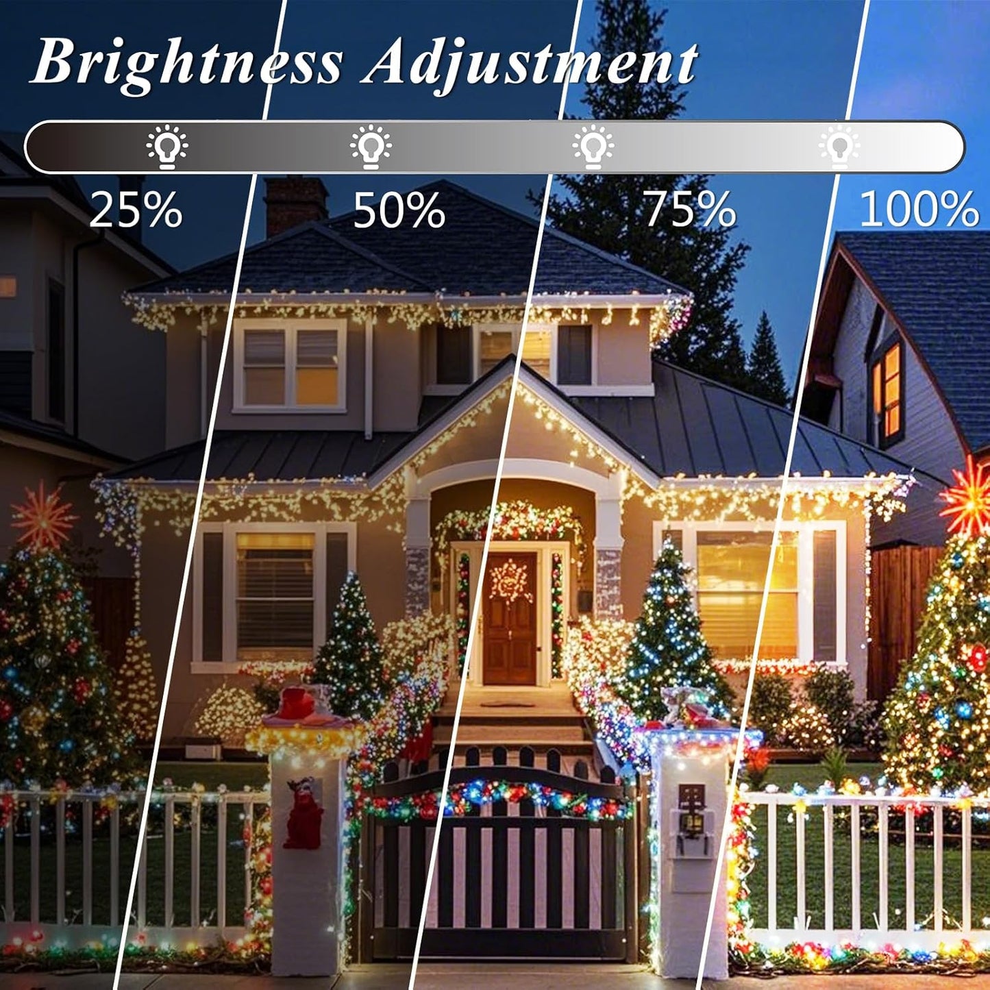 Timer String Lights 4 6 8 Hour Auto Shutoff – 66FT Color Changing LED Fairy Lights with No Fire Risk for Indoor and Outdoor Use