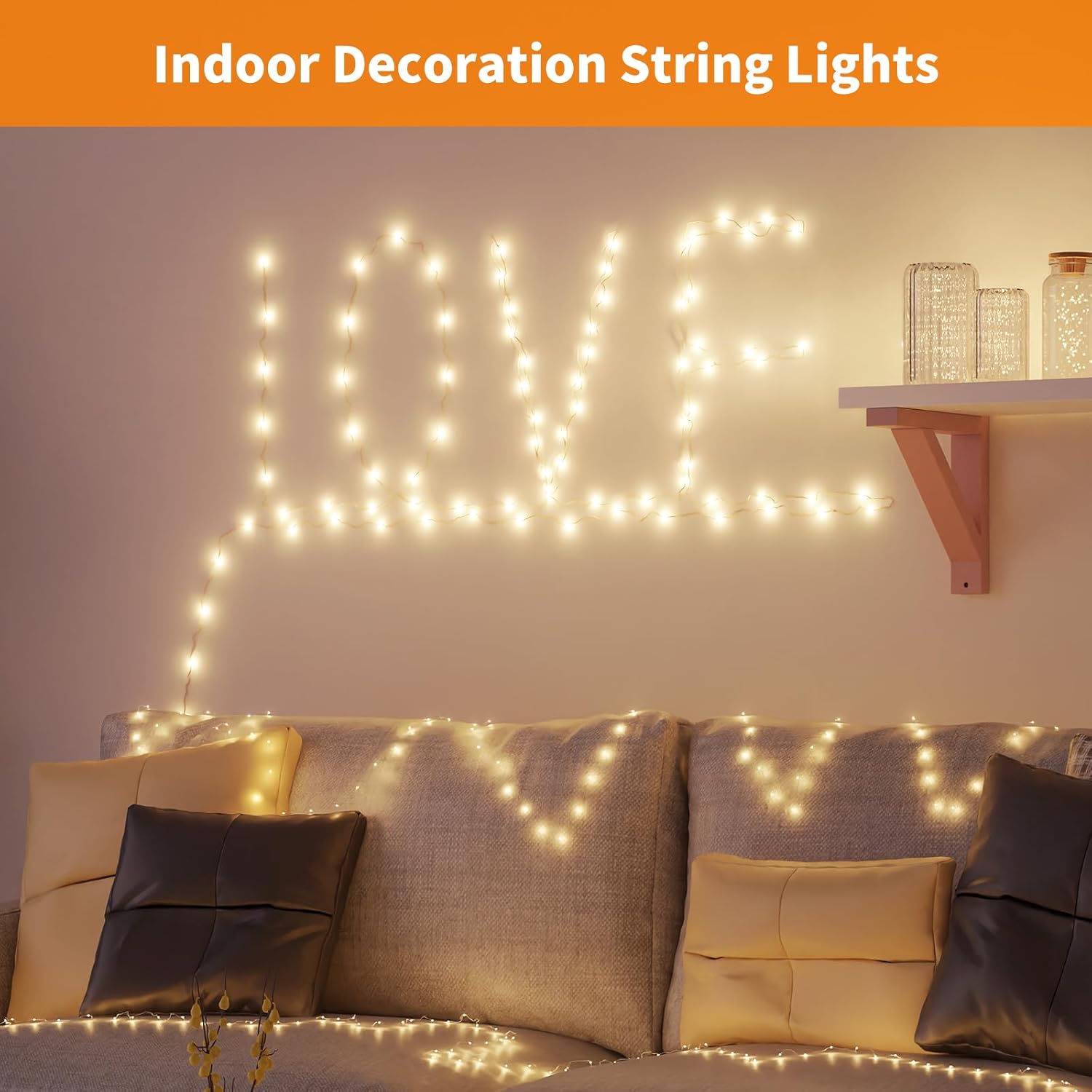TingMiao Low Heat Fairy Lights – Safe Around Bedding and Curtains, 6 Pack 7.2 ft Starry LED Set