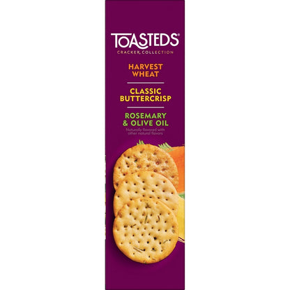 Toasteds Crackers Three-Flavor Box – Mindful Snack Choice for Salad and Soup Pairings, 12oz