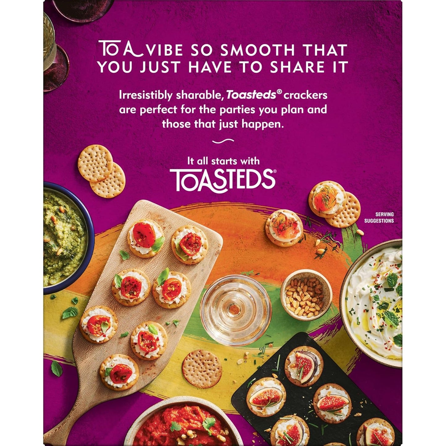 Toasteds Crackers Three-Flavor Box – Mindful Snack Choice for Salad and Soup Pairings, 12oz