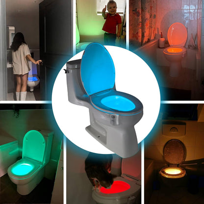 ToiLight Motion Activated Toilet Light – Safe Around Kids and Pets with Waterproof LED and No Wiring or Outlet Needed