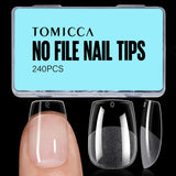 TOMICCA Half Matte Nail Tips – Time-Saving DIY Manicure for Mobile Nail Techs and Side-Hustle Stylists