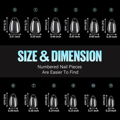 TOMICCA Half Matte Nail Tips – Time-Saving DIY Manicure for Mobile Nail Techs and Side-Hustle Stylists