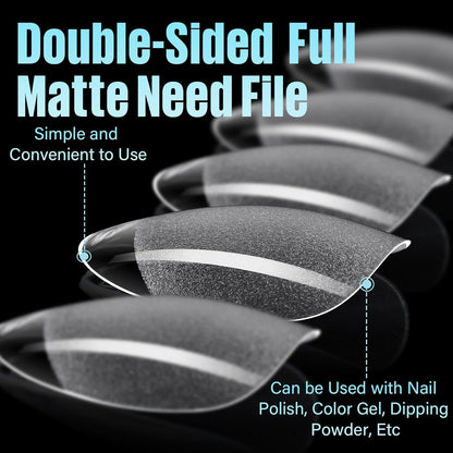 TOMICCA Half Matte Nail Tips – Time-Saving DIY Manicure for Mobile Nail Techs and Side-Hustle Stylists
