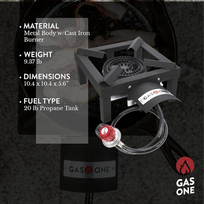 top heat guard protecting against oil spillage and flame reaching the hose connection