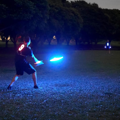 TOSY Flying Disc - USB-C Rechargeable Light Up Frisbee Valentine's Day Gift for Couples, 108 RGB LEDs Evening Backyard Play