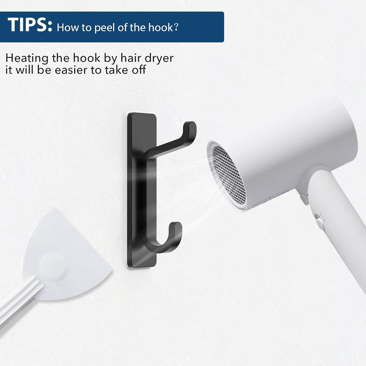 Towlz Child-Safe Towel Hooks for Nursery and Kids Bath, Peel-and-Stick Hooks With No Sharp Screws or Nails