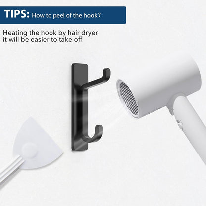Towlz Child-Safe Towel Hooks for Nursery and Kids Bath, Peel-and-Stick Hooks With No Sharp Screws or Nails