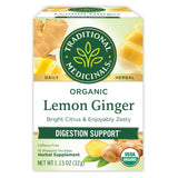 Traditional Medicinals Organic Lemon Ginger Tea – Cozy Housewarming Gift for Tea Lovers Who Value Organic Living