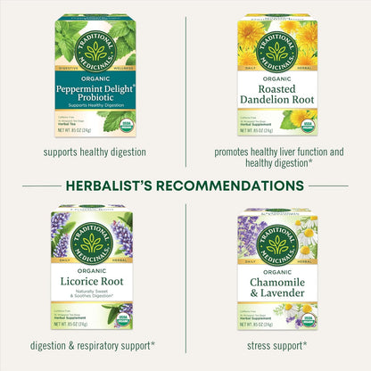 Traditional Medicinals Smooth Move – Peppermint Wellness Tea for Bedroom Rituals and Stress-Free Mornings