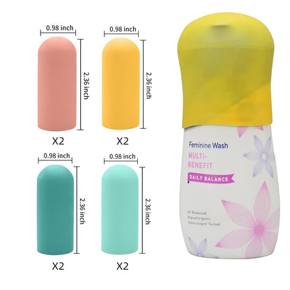 TRANOMOS Silicone Bottle Covers – Thoughtful Travel Gift for Women and Moms, Stocking Stuffer and Gift Set Idea