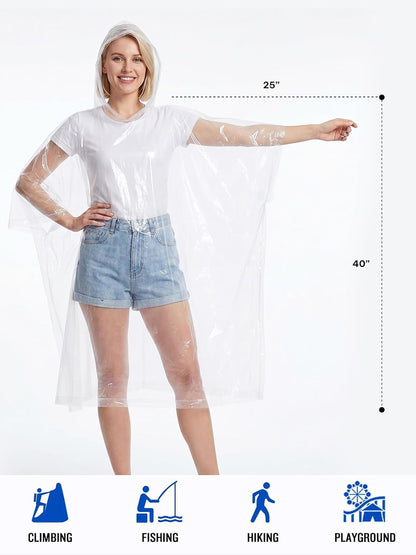 transparent pe-style material with hooded cut