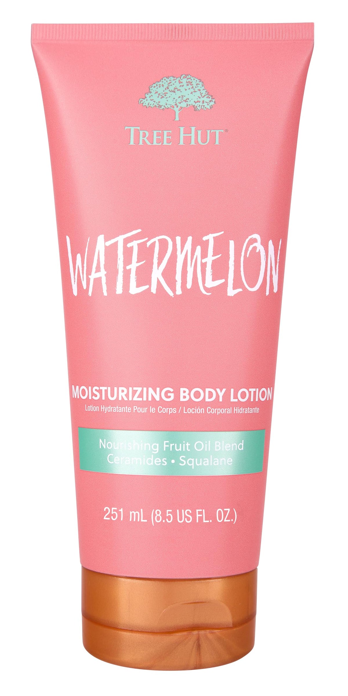 Tree Hut Watermelon Moisturizing Body Lotion, Ceramide and Squalene Formula Helps Protect Skin, Long-lasting Hydration Leaves Skin Feeling Soft &amp;amp; Moisturized, 8.5 Fl Oz.