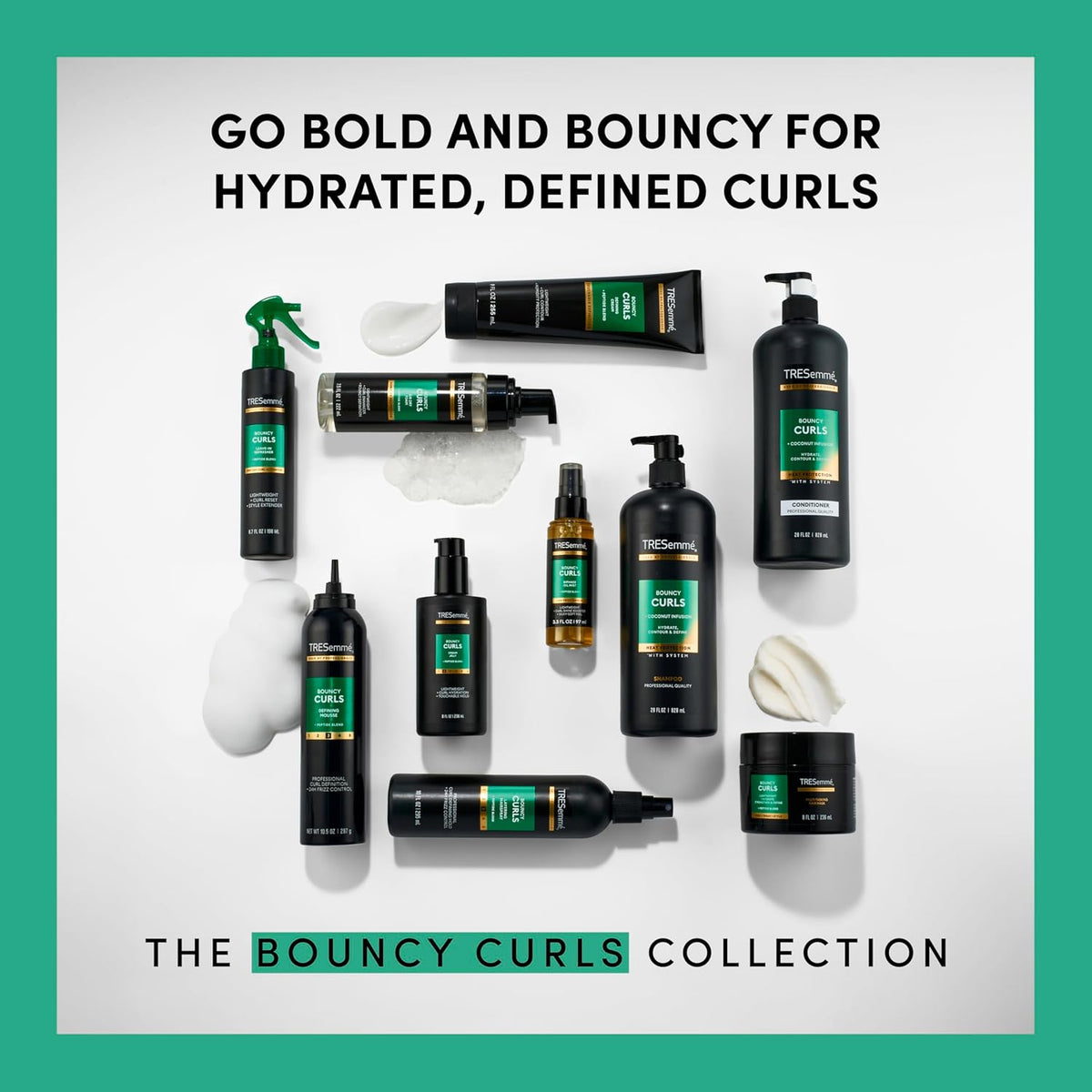 TRESemmé Bouncy Curls Defining Cream – Neutral, Clutter-Free Curl Cream for Small Space Living