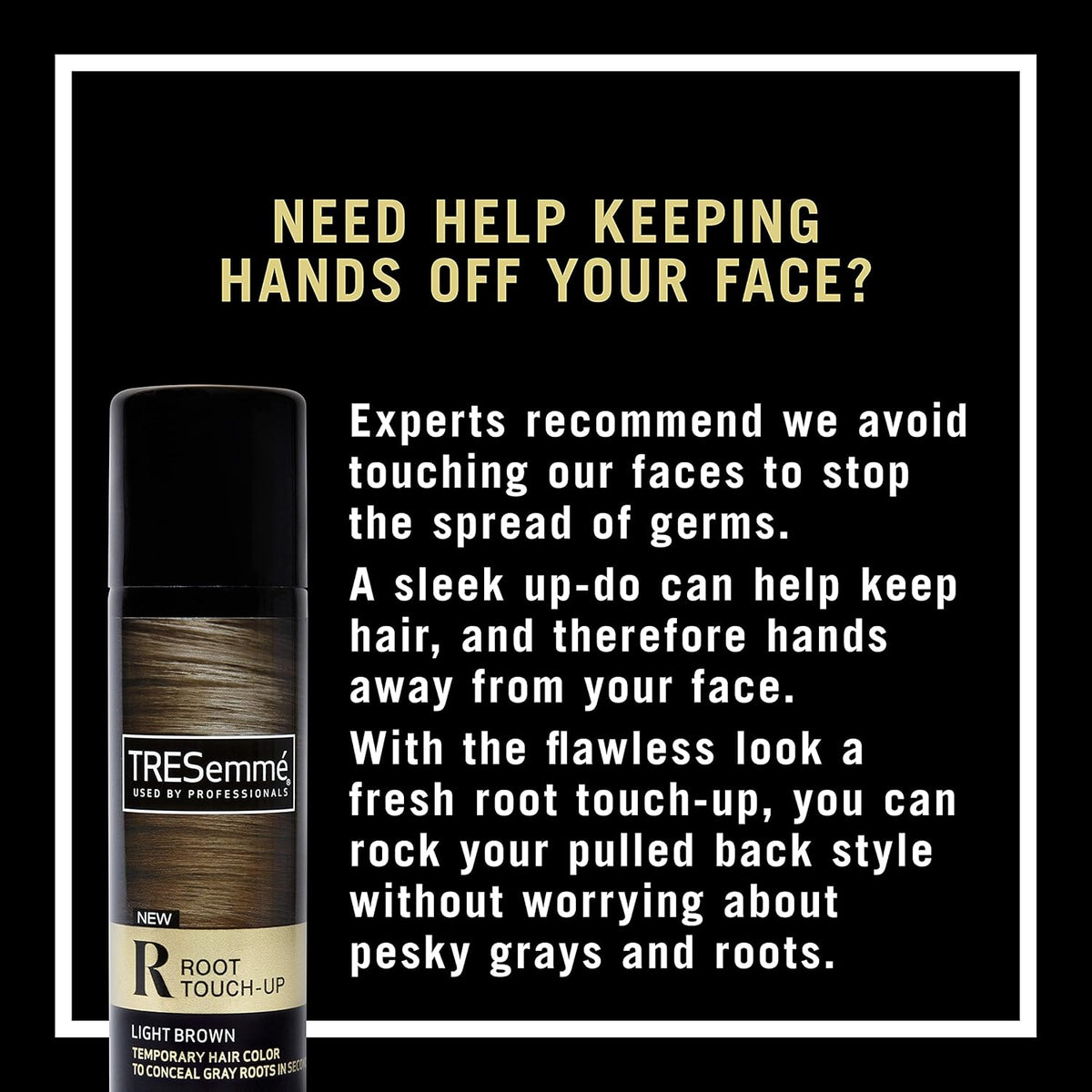 TRESemmé Root Touch-Up Spray – Clean-Design Aerosol That Replaces Multiple Root Products, Light Brown 2-Pack