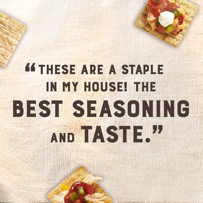 Triscuit Cracked Pepper & Olive Oil Crackers – Lactose-Free Whole Grain Cracker for Mindful Snacking