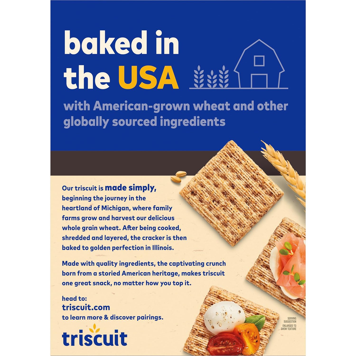 Triscuit Cracked Pepper & Olive Oil Crackers – Lactose-Free Whole Grain Cracker for Mindful Snacking