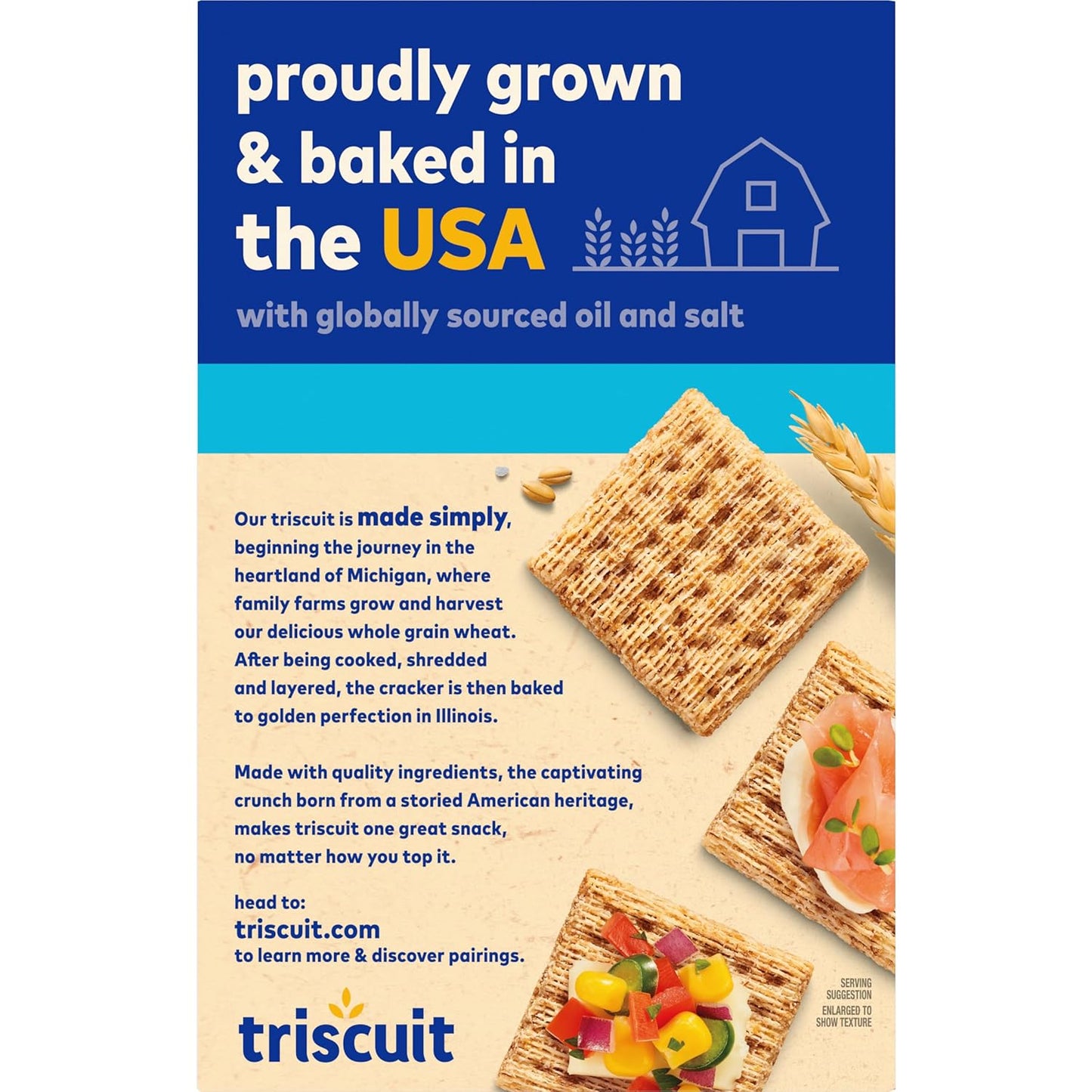 Triscuit Hint of Sea Salt Whole Grain Crackers – No Artificial Anything Cracker for the Less-Is-More Kitchen