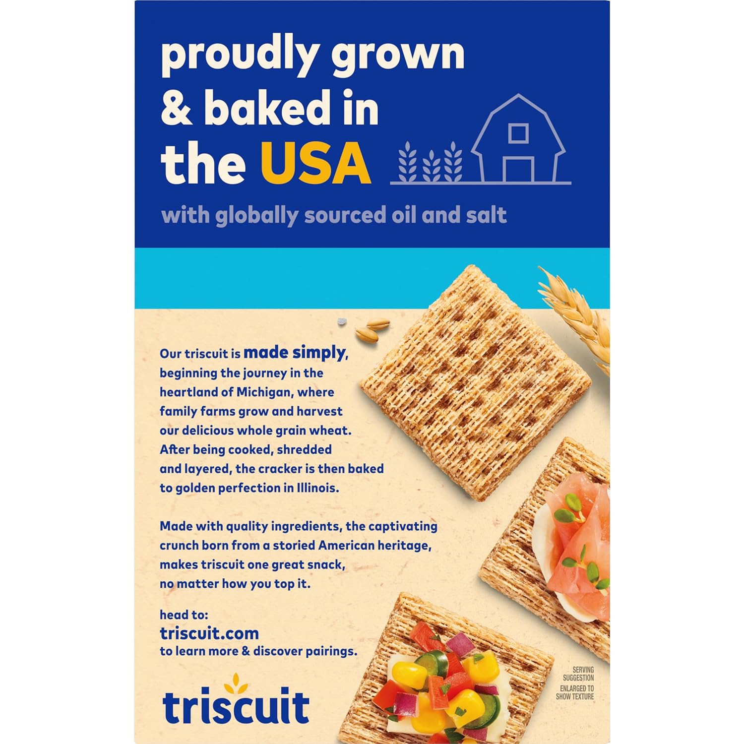 Triscuit Hint of Sea Salt Whole Grain Crackers – No Artificial Anything Cracker for the Less-Is-More Kitchen