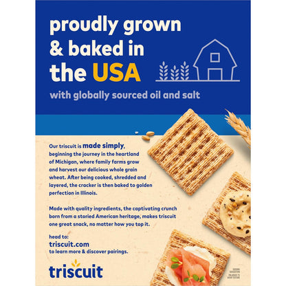 Triscuit Original Non-GMO Crackers – Family-Friendly Crunch for the Snack Station