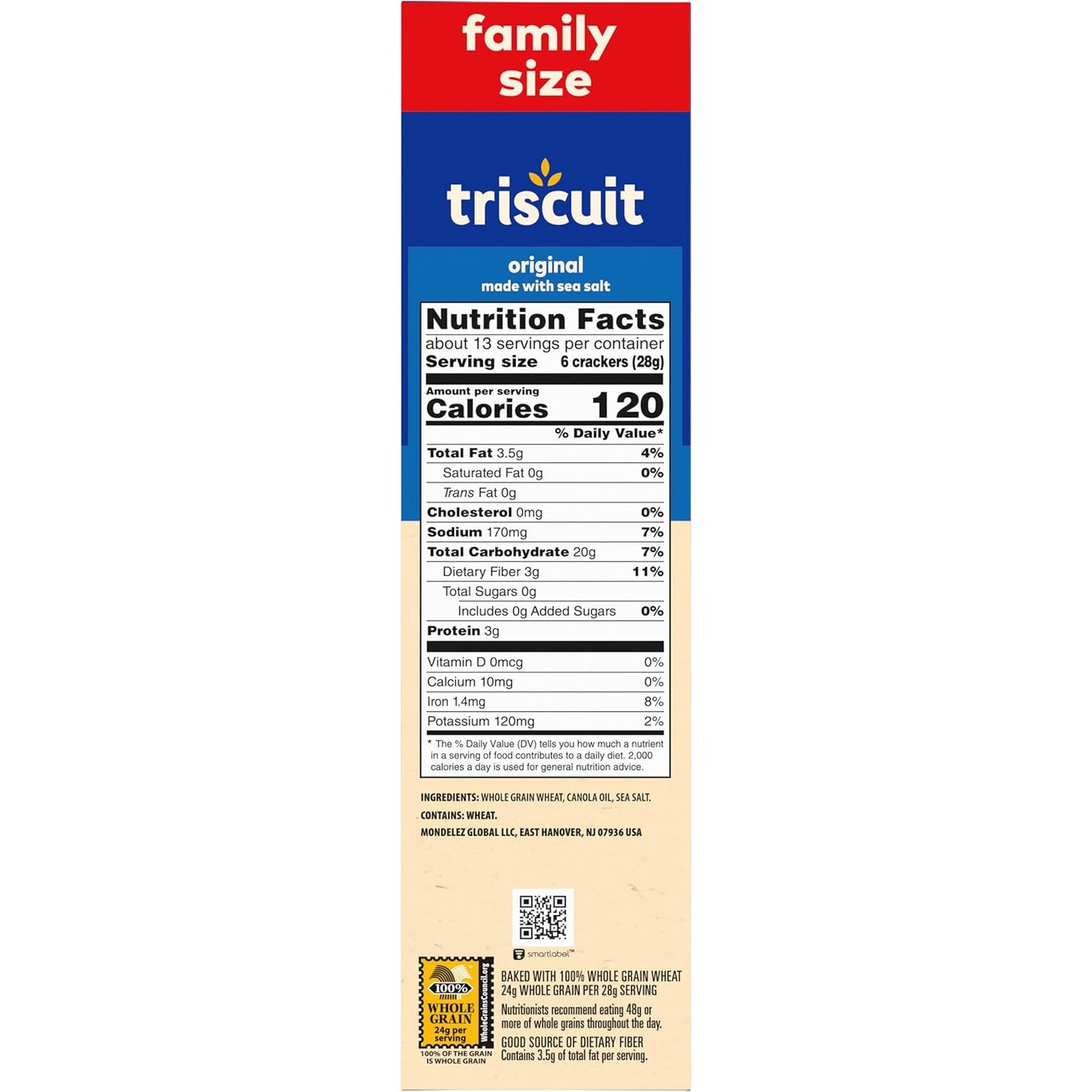 Triscuit Original Whole Grain Wheat Crackers – Wholesome Whole Grain Snacks for Health-Conscious Routines, 12.5 oz