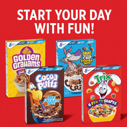 Trix Fruity Cereal – Kid-Friendly Snack and Breakfast Cereal, Safe and Nutritious for Children