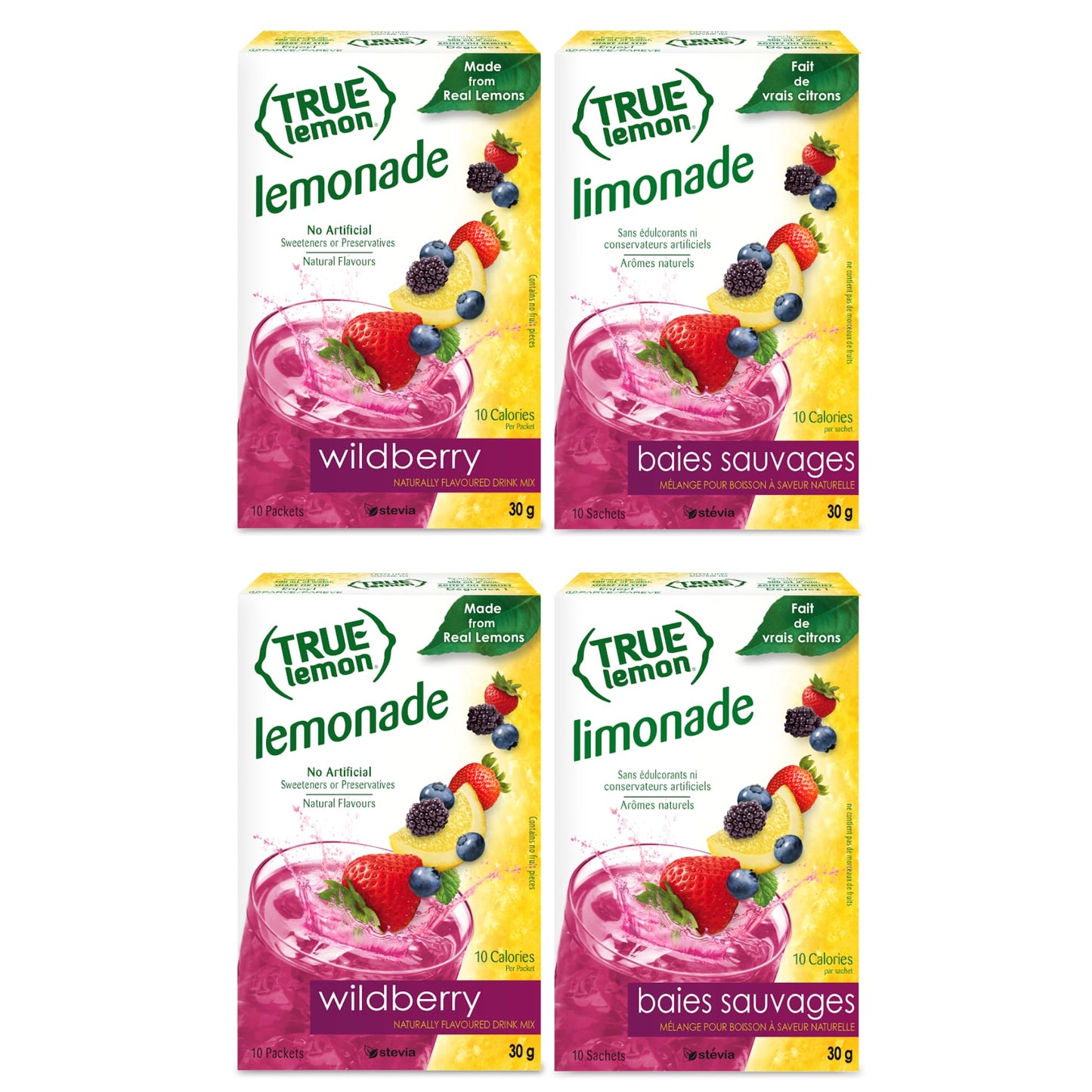 TRUE LEMON Crystallized Lemon Packets – Guilt-Free Lemon Drink Mix for Mindful Eaters and Hydration at the Desk