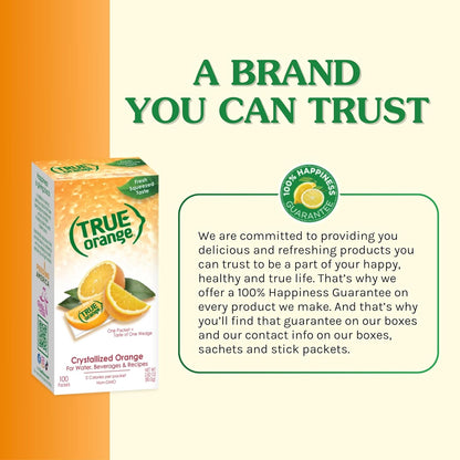 TRUE ORANGE Water Enhancer – Clean-Ingredient Citrus Boost for Diabetic-Friendly Lifestyles