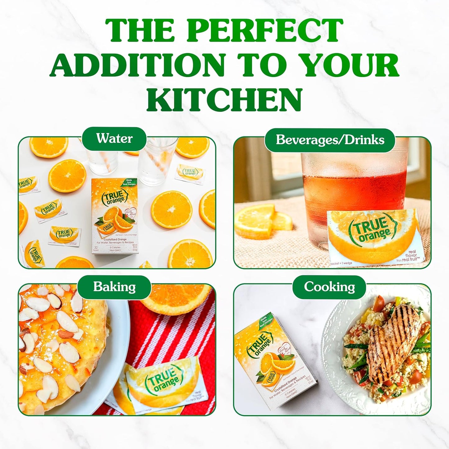 TRUE ORANGE Water Enhancer – Clean-Ingredient Citrus Boost for Diabetic-Friendly Lifestyles