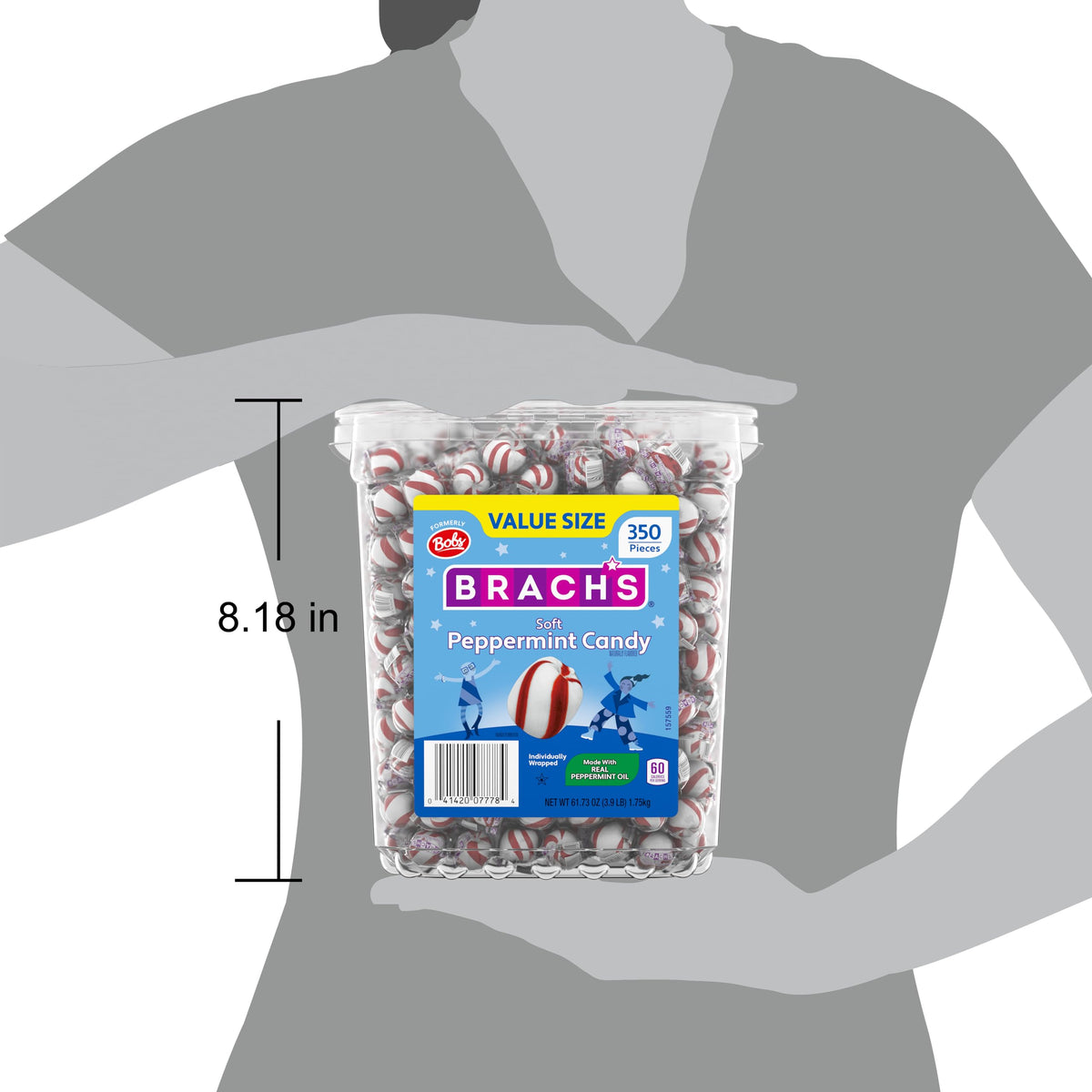 tub container (62.4 oz) for easy countertop or pantry storage and scooping