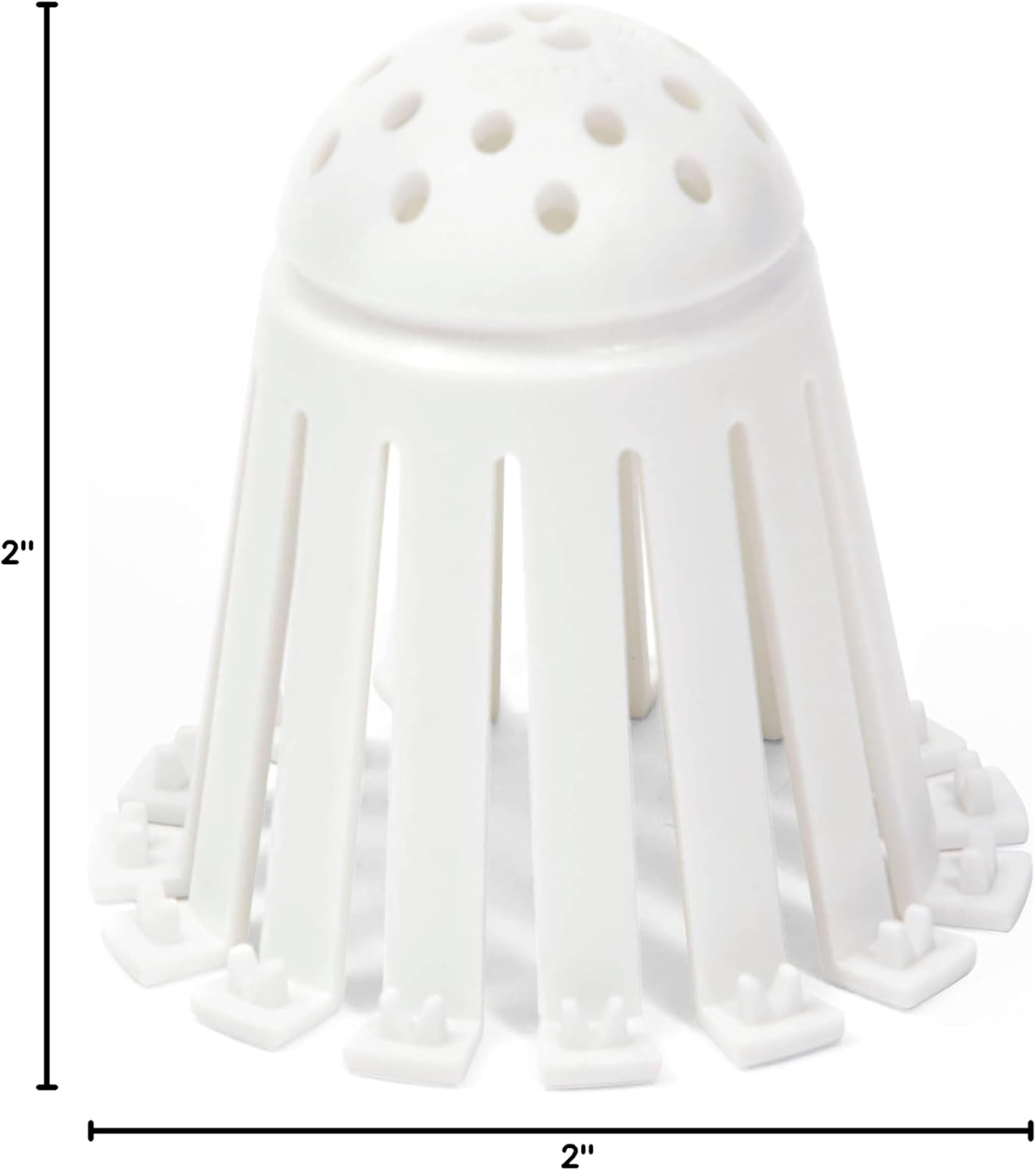 TubShroom Toss 21-Pack Disposable Tub Hair Traps - Streamlined White Strainers for Clutter-Free Living
