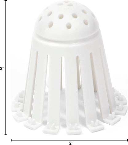 TubShroom Toss 21-Pack Disposable Tub Hair Traps - Streamlined White Strainers for Clutter-Free Living