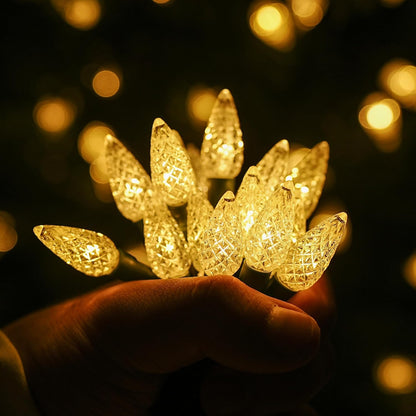 TW SHINE Valentine's Day Decor Gift – 66 FT C6 LED String Lights for Her Bedroom and Romantic Setup